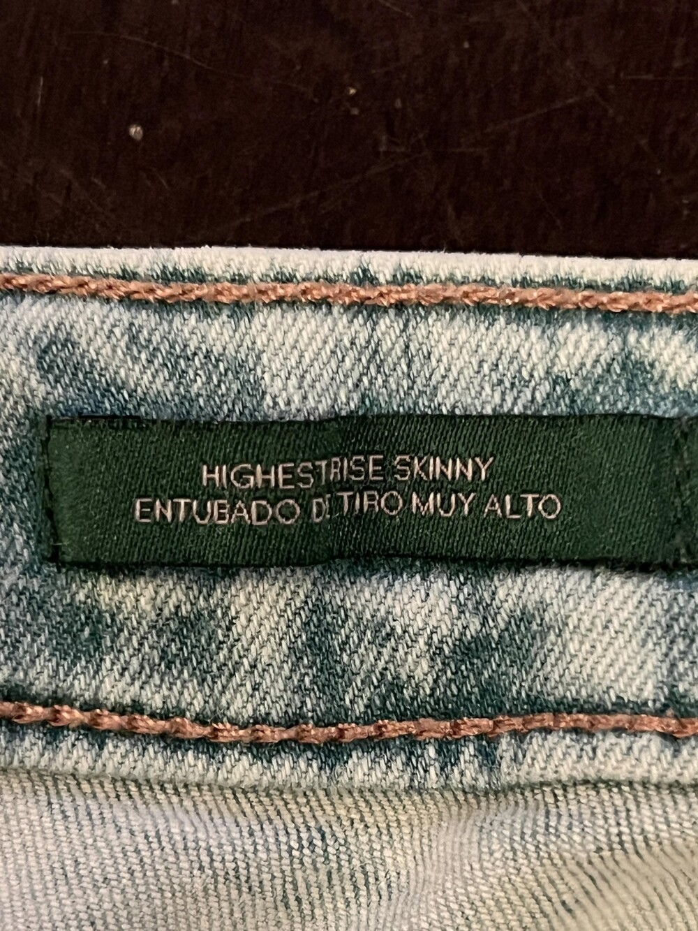 Wild Fable Jeans Womens 8 Light Wash Highest Rise Skinny Distressed Ripped - Picture 8 of 9